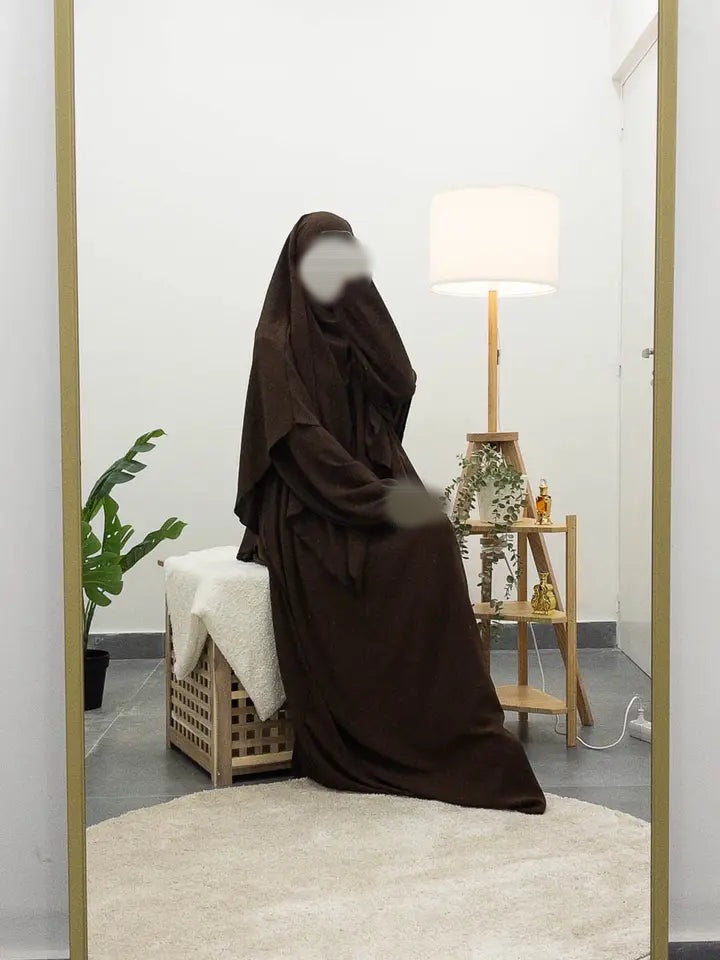 2-teiliges Set aus Khimar und Abaya