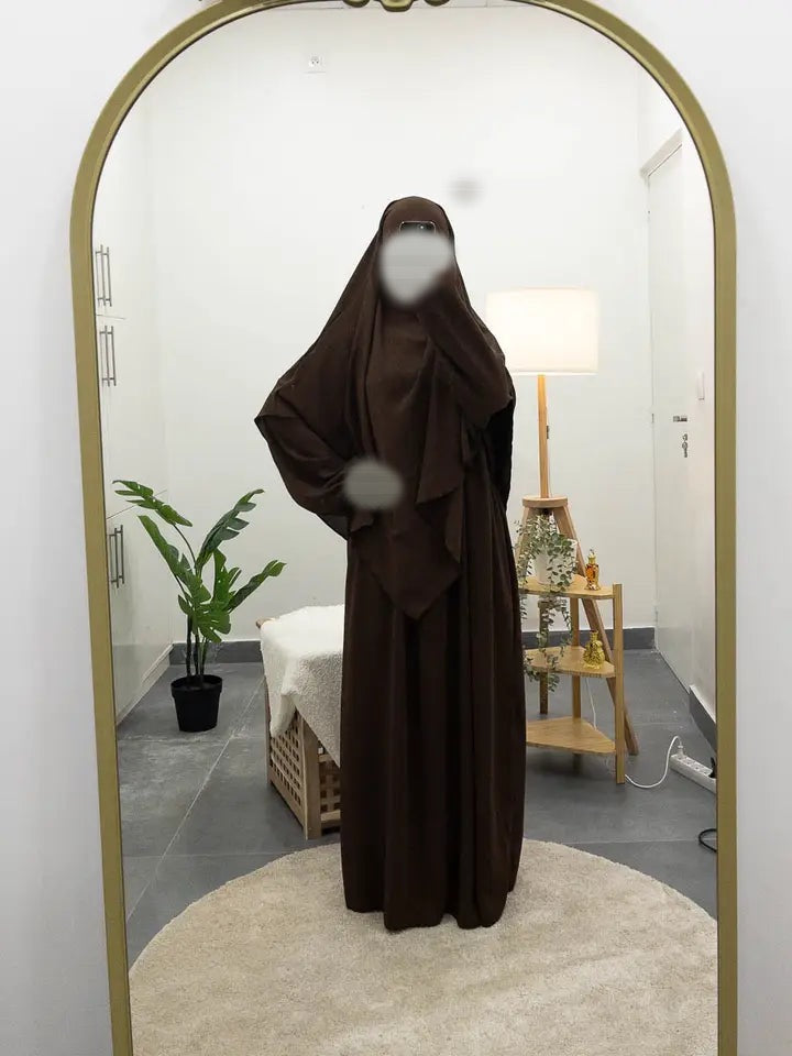 2-teiliges Set aus Khimar und Abaya