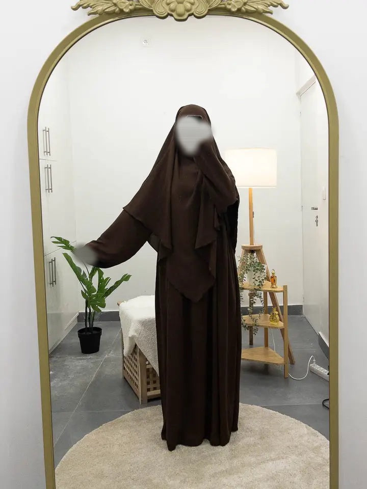 2-teiliges Set aus Khimar und Abaya