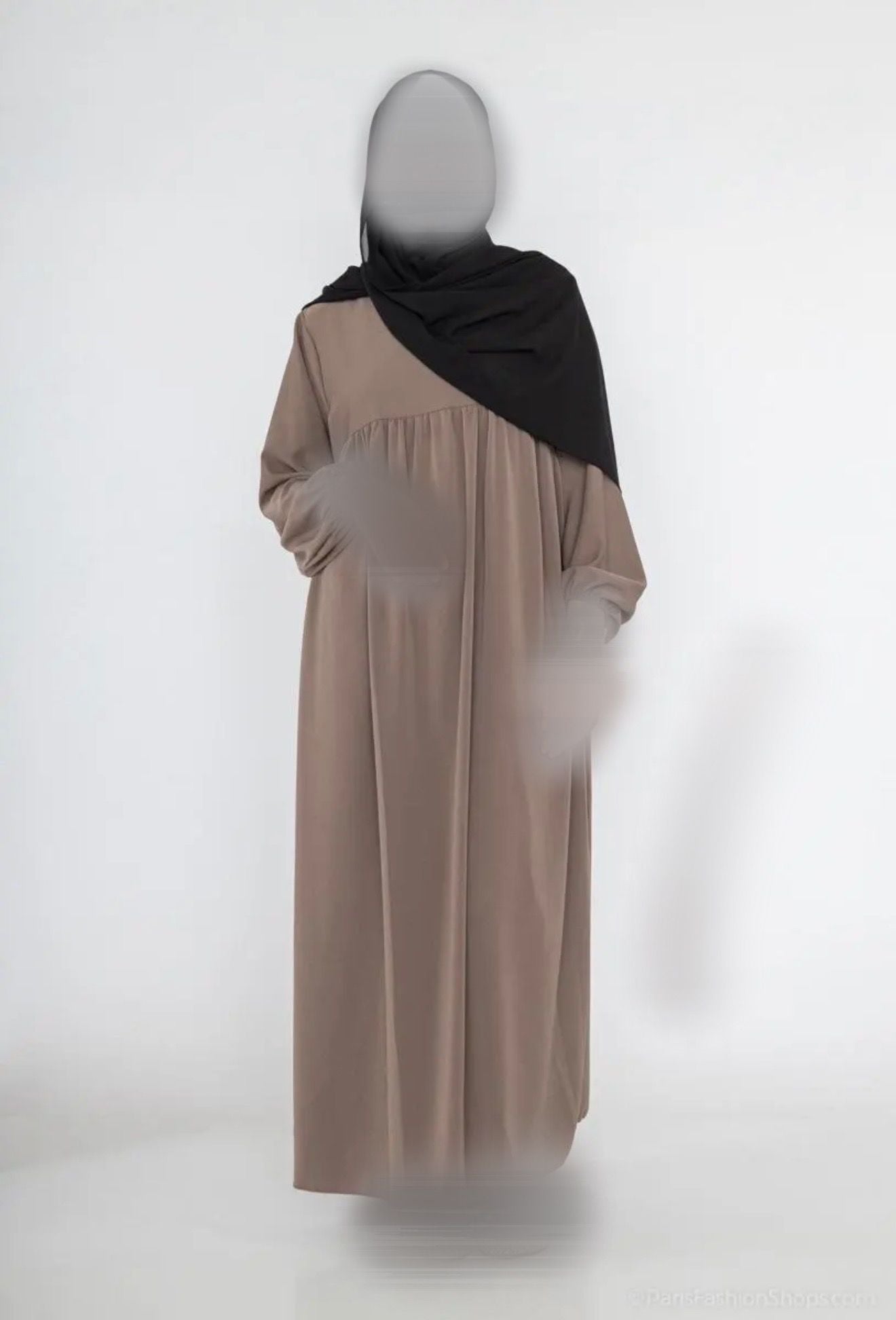 Langes Abaya-Kleid aus Medina-Seide