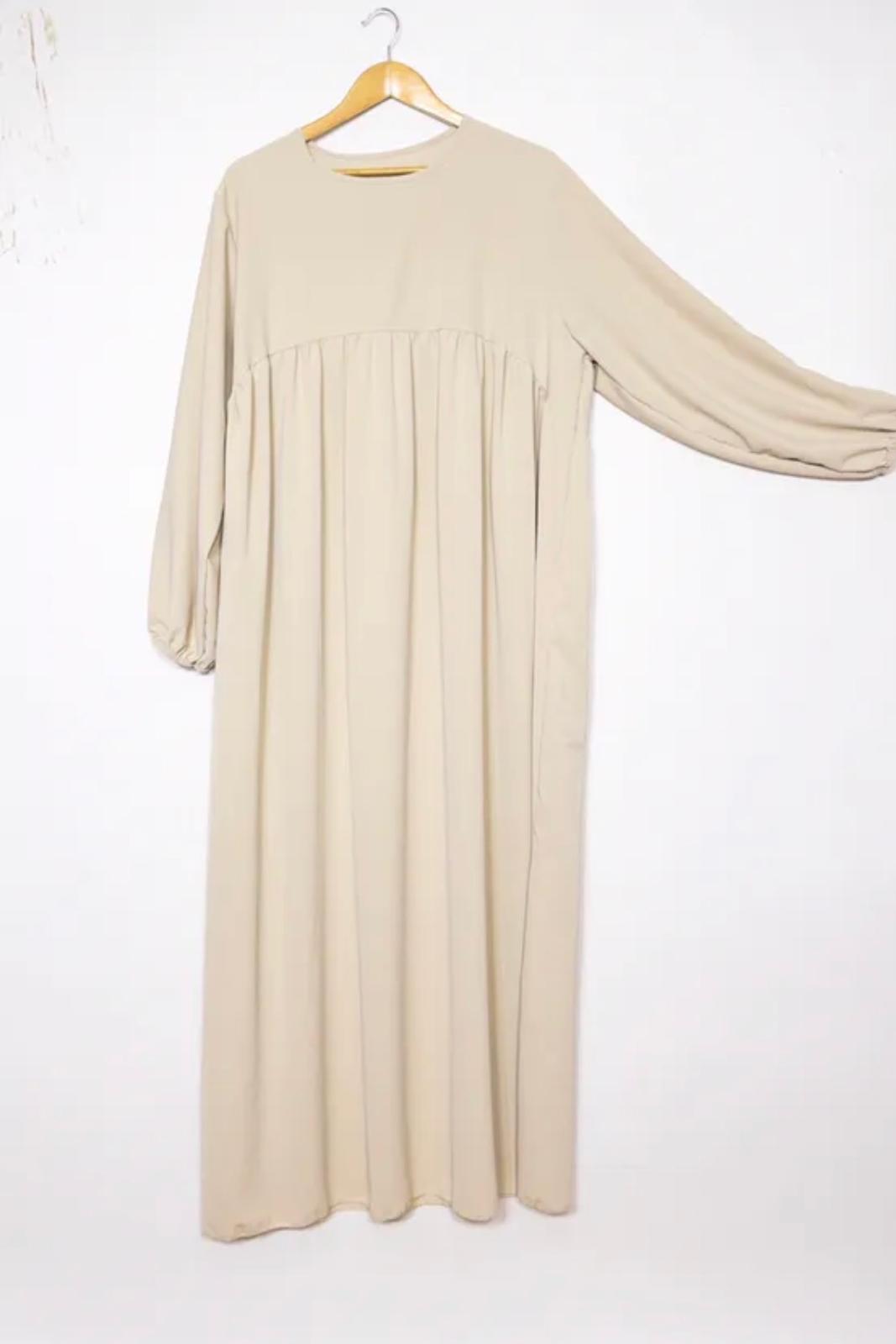 Langes Abaya-Kleid aus Medina-Seide
