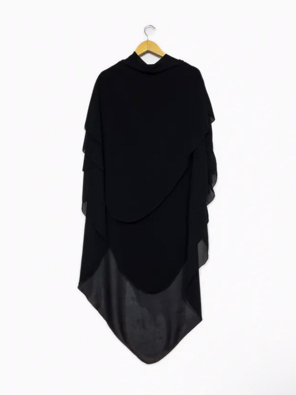 Khimar mit drei Volants aus Musselin