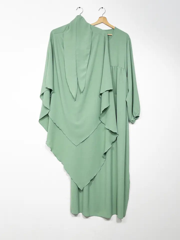 2-teiliges Set aus Khimar und Abaya